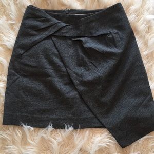 Babaton Charcoal Grey mini skirt.